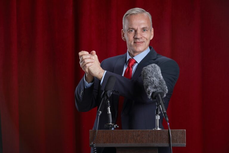 Political Candidate Giving Speech